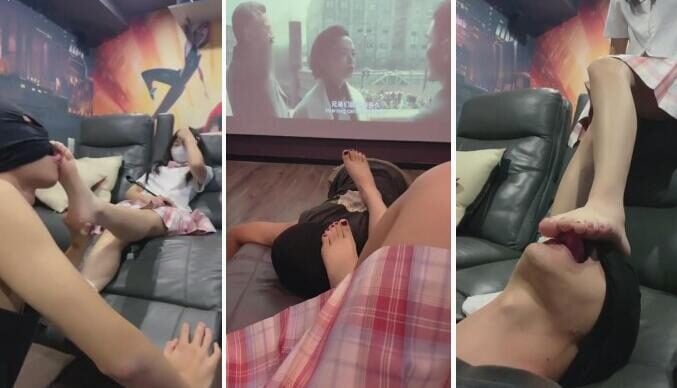 雪莉 | JK小可爱私人影院调狗子-视频截图