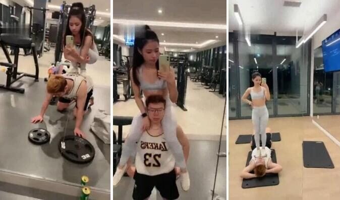 菠萝兔姬 | 公寓健身房女王调教