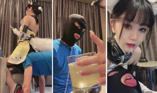 维妮|cos可爱角色诱惑同学做狗