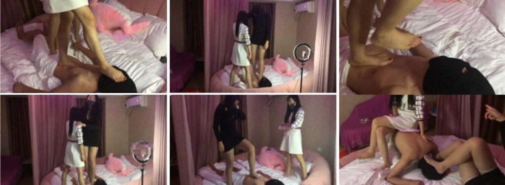 "Kitty Queen | Double S boudoir play duck jade feet fragrance Kitty Queen & Yuhang S foot fetish training video download