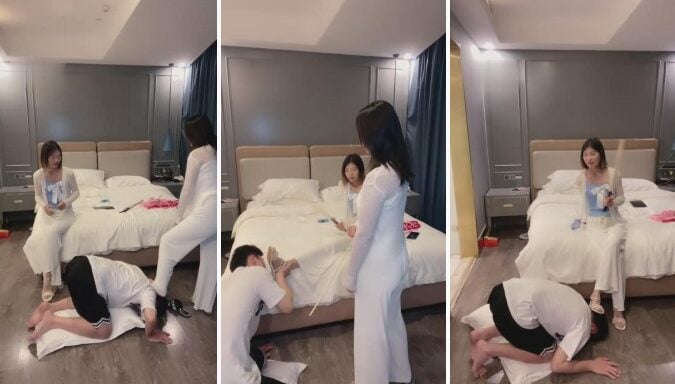 Yingying|Double S-Bad student catches the top student and makes him his dog