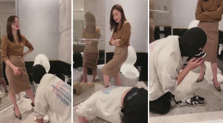 小拽主人|女厕老板调戏员工