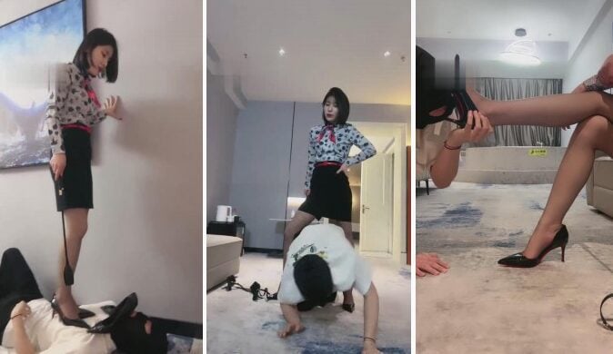简一|空姐逮住偷拍丝袜脚的乘客