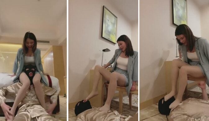 狗哥|40码美脚肉丝羞辱狗奴