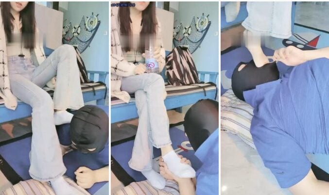 岁岁殿下 | 舔白袜裸足专场