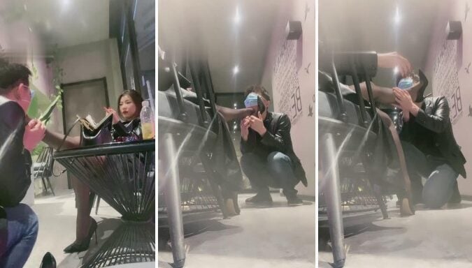 歌迪丝 | 咖啡店公开让狗舔脚