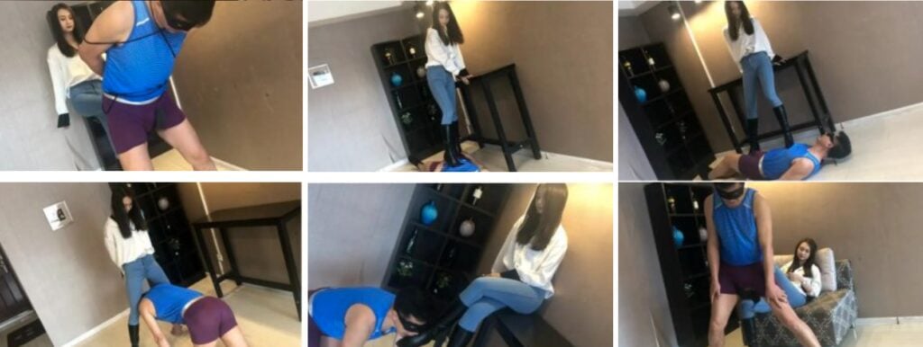碎蛋娇娃 | 雯婷女神高筒靴调教-视频截图