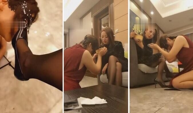 舒钰 | 教育母狗伺候主人吃饭