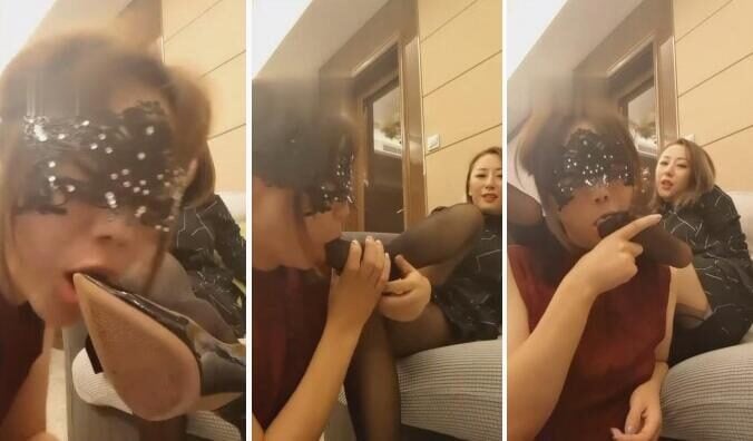 Routine live broadcast of Shu Yu Queen's training video download | Educating bitches to serve their masters for meals