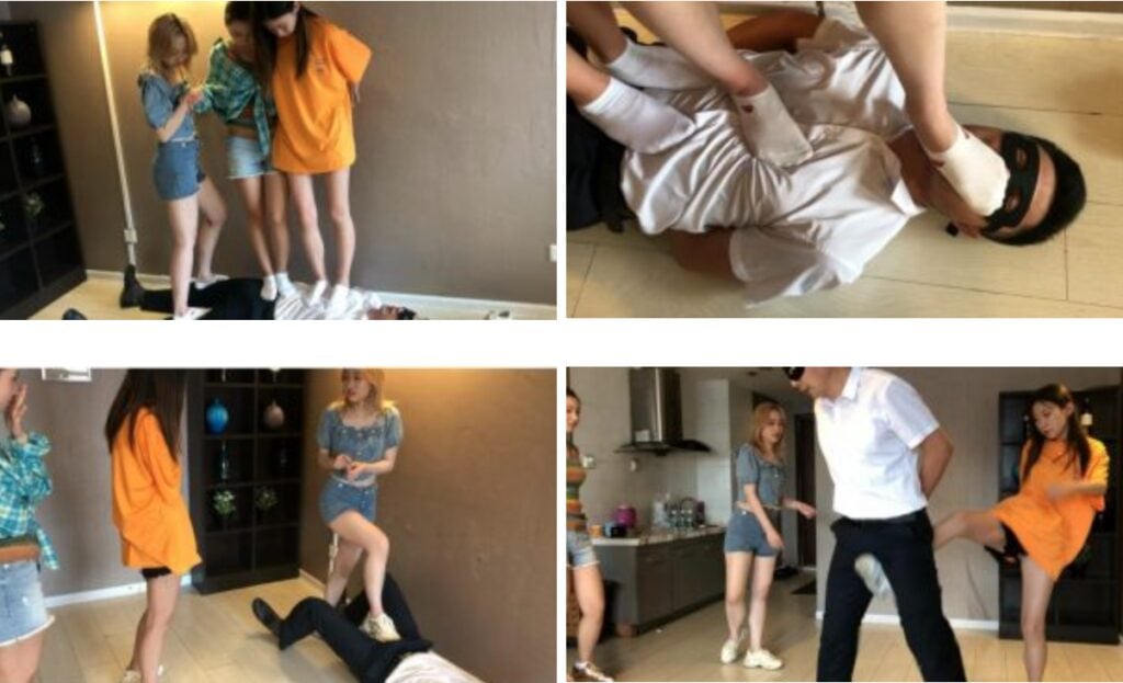 碎蛋娇娃 | 女人是老虎之船袜踩踏踢裆-视频截图