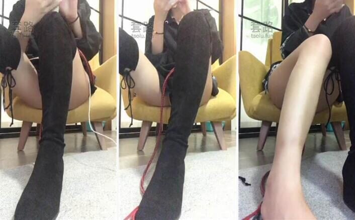 维妮S | 长筒靴第一视角保证让你爽