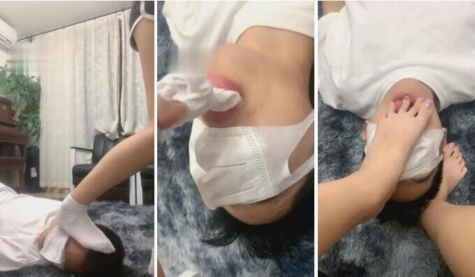 丞丞 | 短靴白袜脚下踩着厨师狗-视频截图
