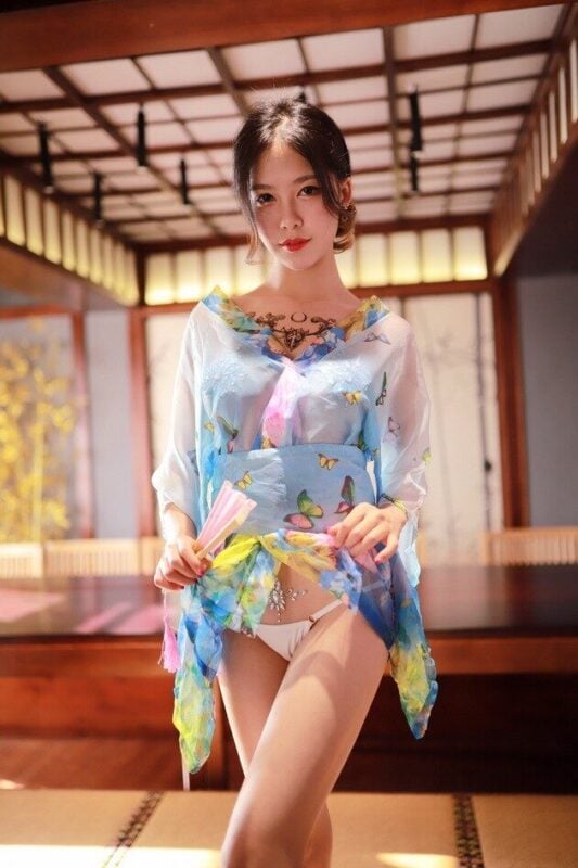 Shaking Girl-Rise | NO.023 Water Blue Kimono [30P-46MB]