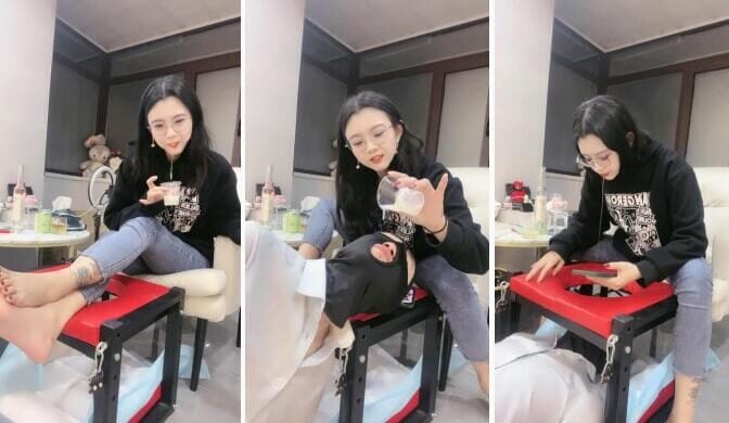 初见 | 醉酒口水喂养贱狗闻舔臭脚