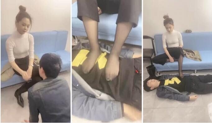 冷鸢大大 | 裤里丝黑丝脚全体重踩踏
