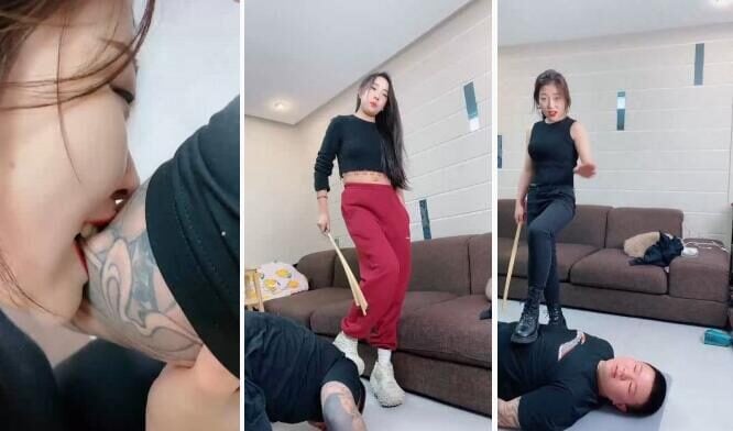 麋鹿银儿 | 晴儿S带高颜值素人调教 双视角完整版