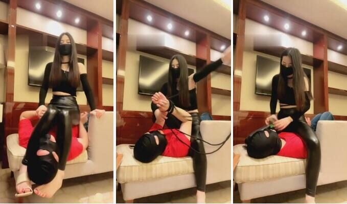 仙女殿下 | 皮裤坐脸窒息专场-视频截图