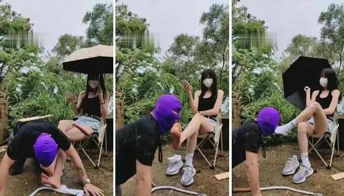 暴力美学 | 雨天户外羞辱前男友