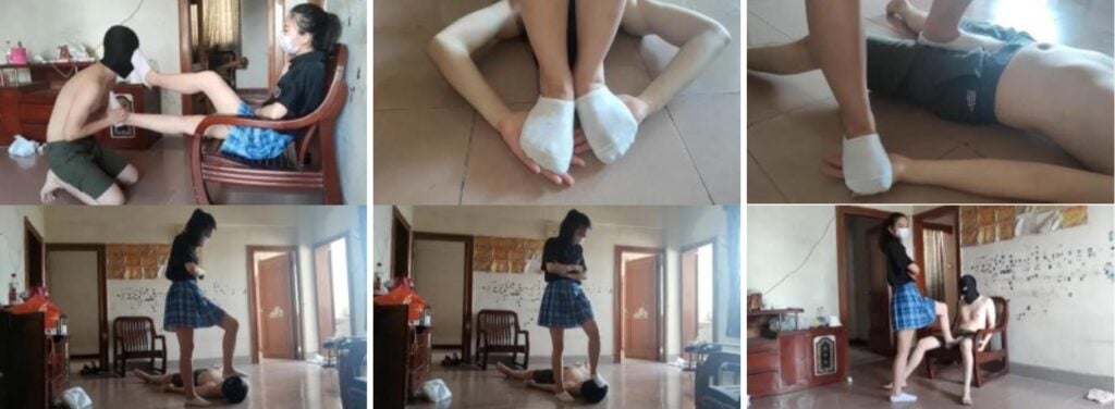小鱼姐姐 | 白袜调教尾随偷闻鞋子贱货-视频截图
