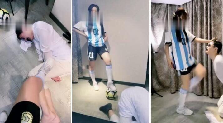 若依 | 阿根廷足球宝贝踢踹调教