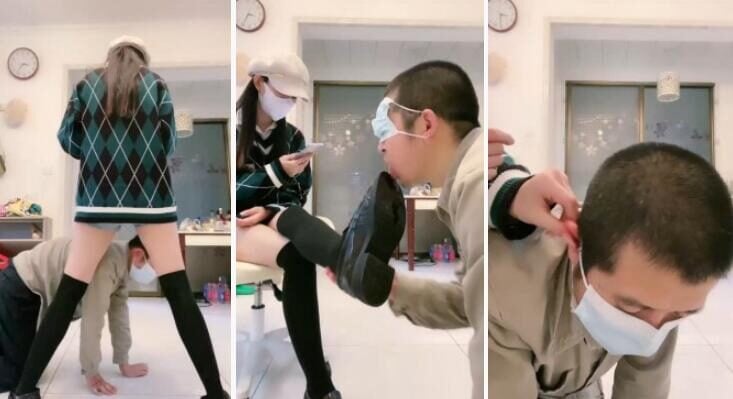 罗宾 | 黑色小腿袜卑微胯下辱续集