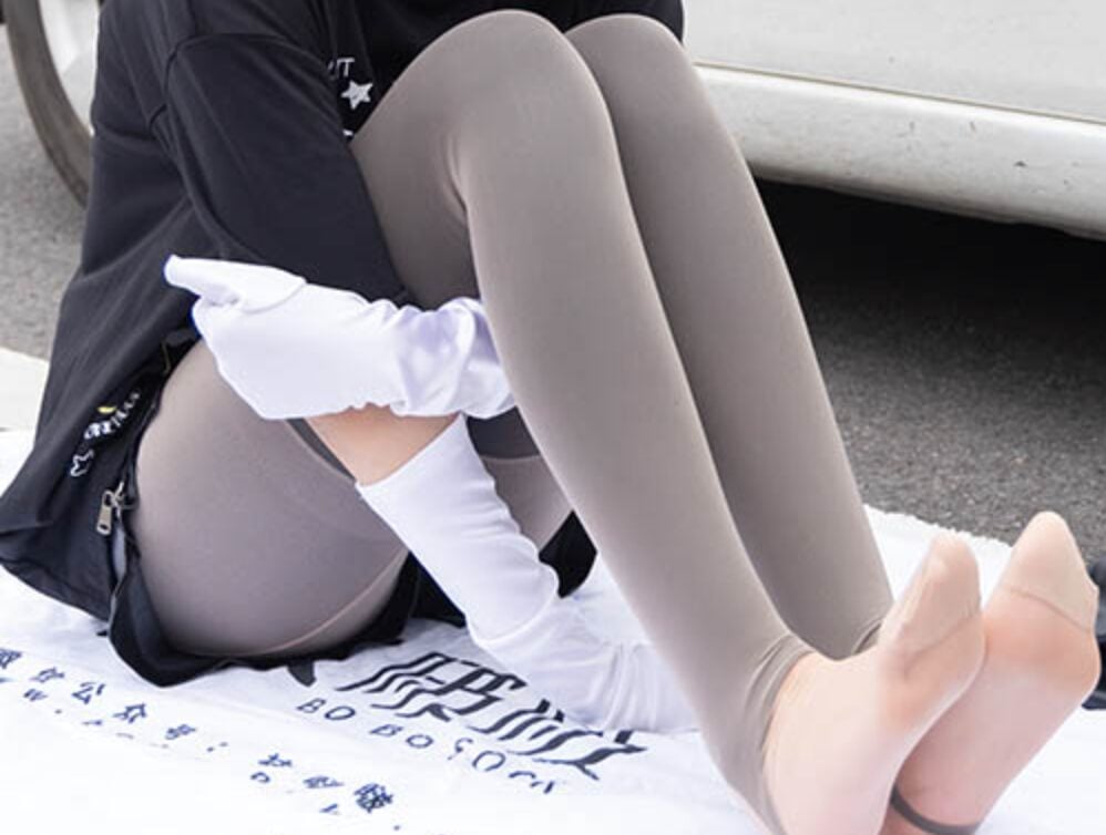 Wa Bo Bo | 146th issue of Xiao Tiandou - high-heeled boots, black step-on pants - base in flesh-colored silk, flesh-colored silk - toe reinforcement style (with video)