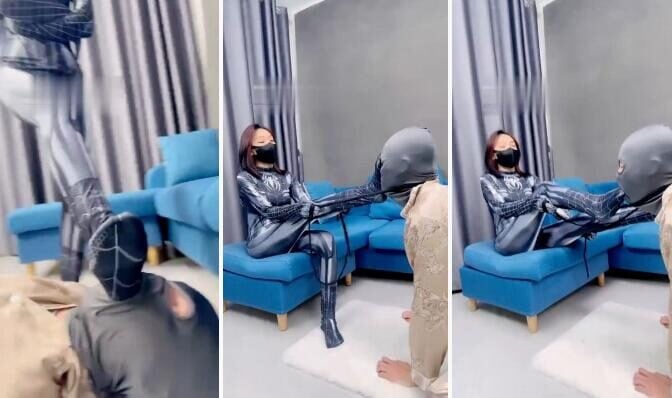 狗哥 | 蜘蛛女神五花大绑强制虐狗