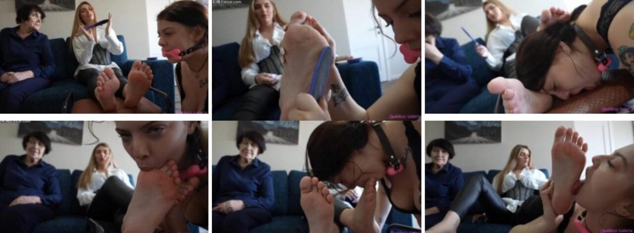 LGF Girls | Valeria rubs Lizzy's feet in front of her grandmother