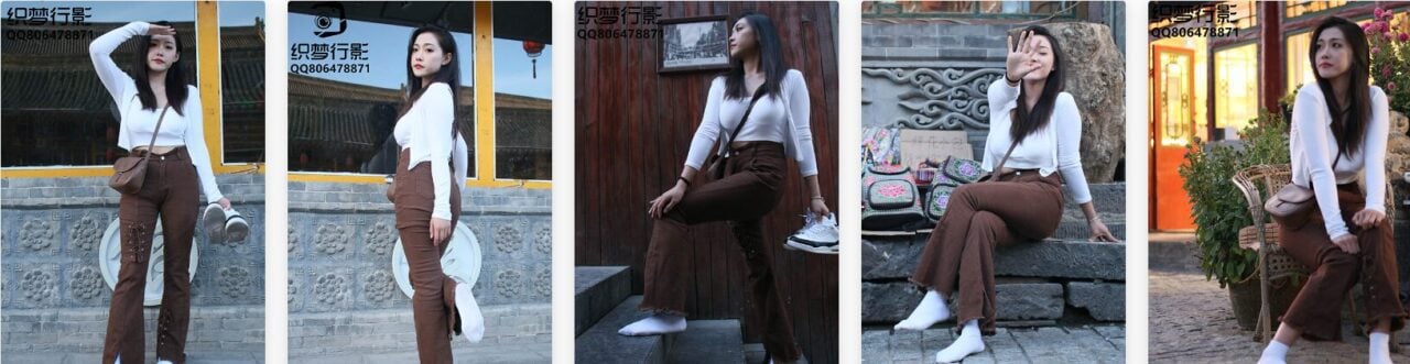 织梦映像棉袜写真套图视频下载 | 新刊005-人间烟火脏白袜(带视频)