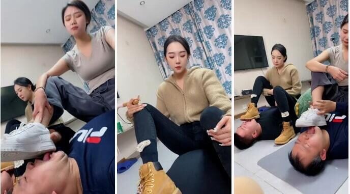 麋鹿银儿 | 双S强制父子舔脏鞋臭袜