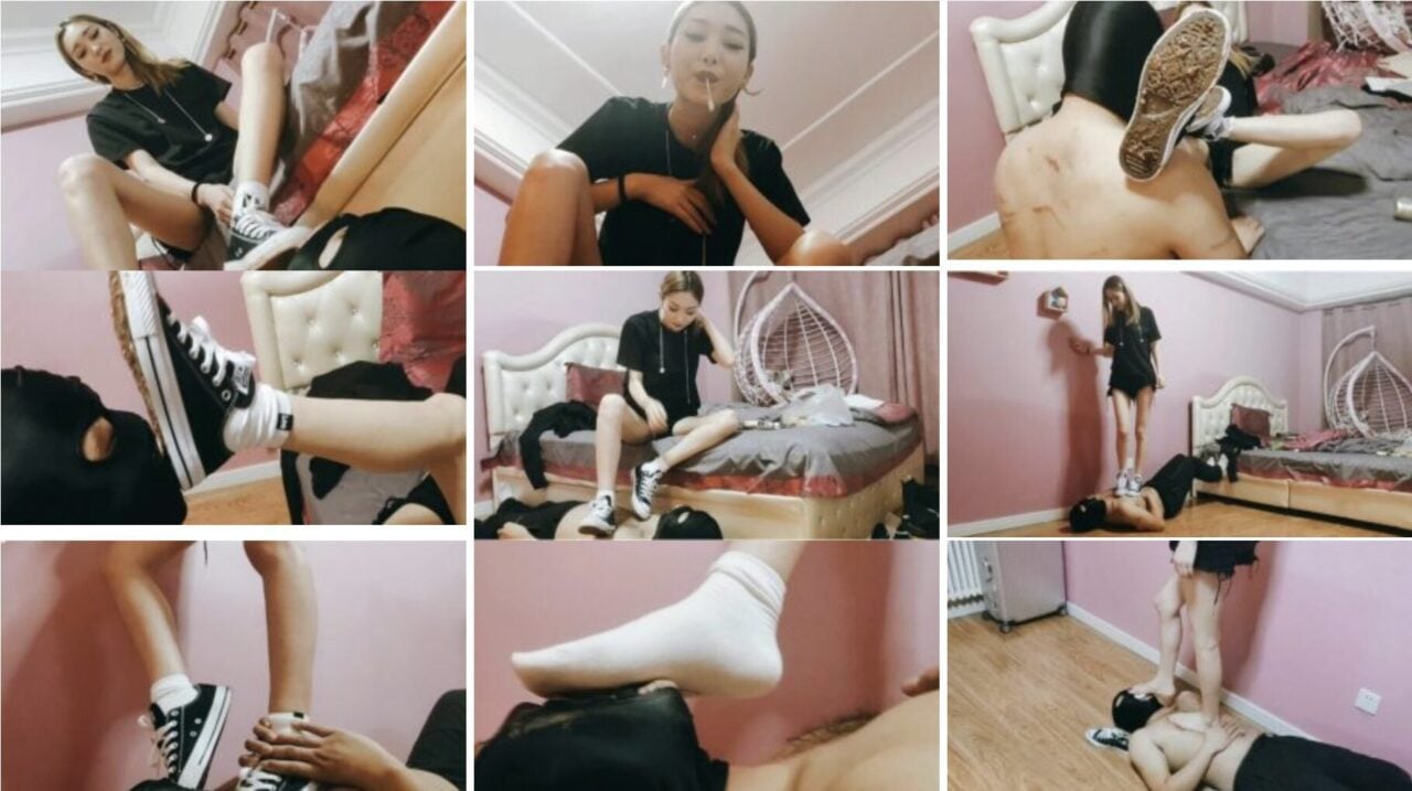 国产SM女王调教视频下载 冷美s恋足棉袜调教 | 超脏帆布鞋鞋底调教