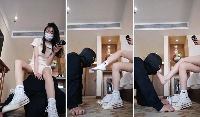 十言 | 高帮白袜全体重踩喝圣水