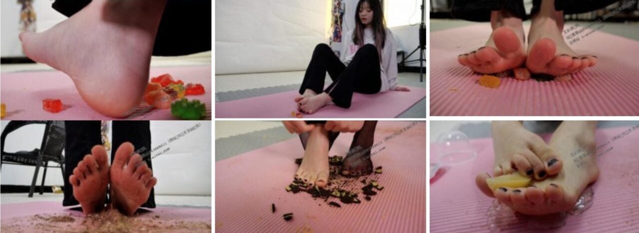 第5风格恋足视频下载 | 00后女生踩食物合集