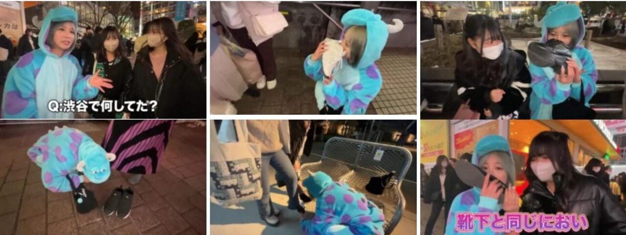 日本恋足综艺节目视频下载 | 日本街头闻脚少女猛吸美女们新鲜的体味跟酸臭汗脚