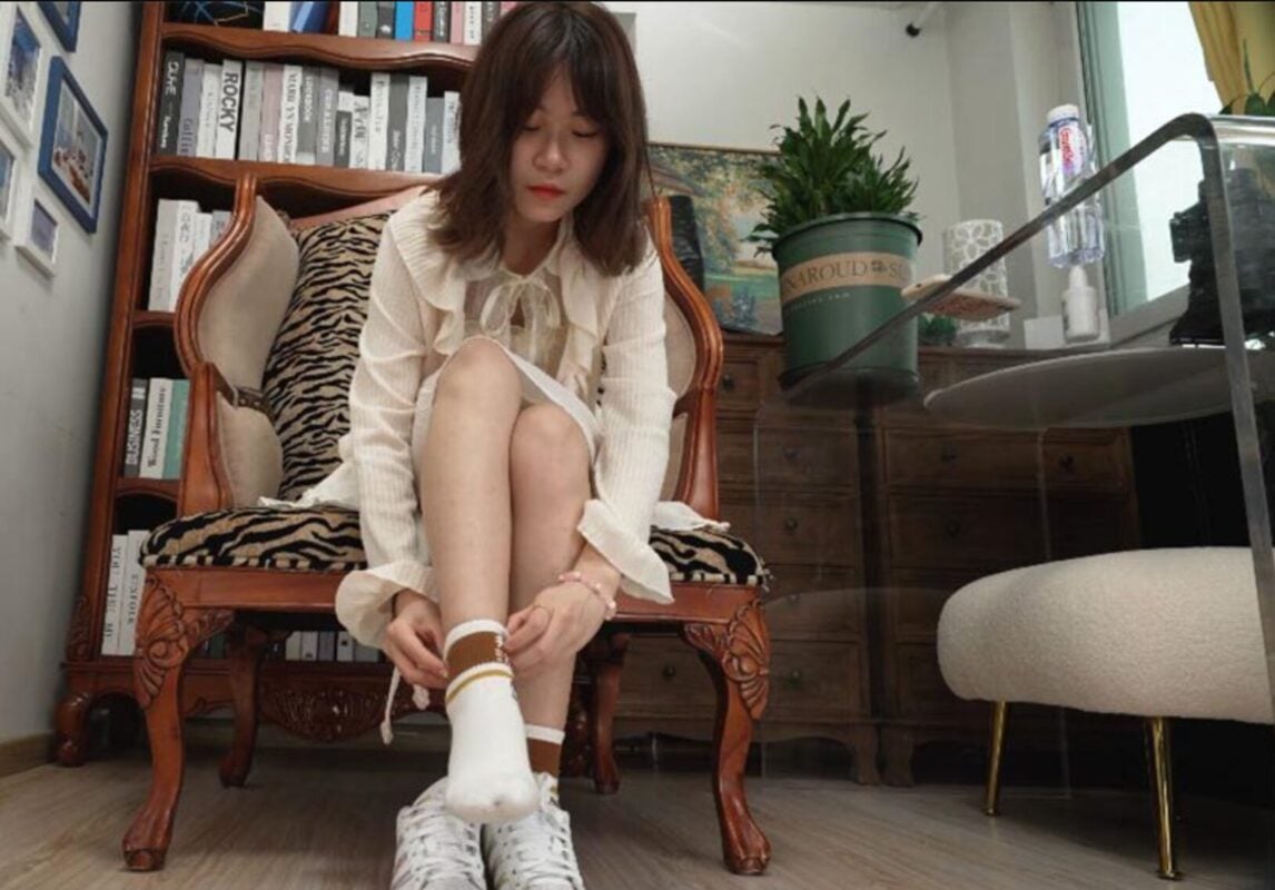 A&F 027 | Bingling sexy size 36 small feet original cotton socks barefoot