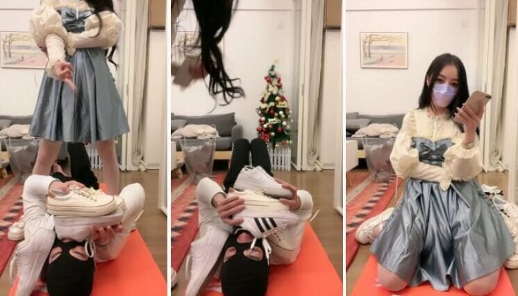奈奈生 | 白丝诱惑坐脸闻臭鞋