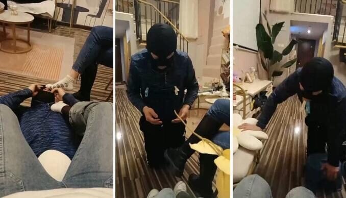 套路直播回放视频下载金桔小主调教 | 双学生主鞋袜踩狗