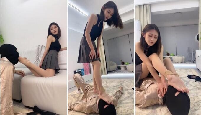 狗哥 | 高跟诱惑调丝袜脚扩张狗嘴