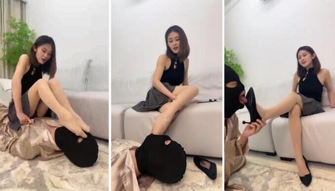 套路直播狗哥恋足舔脚视频下载 | 高跟诱惑调丝袜脚扩张狗嘴