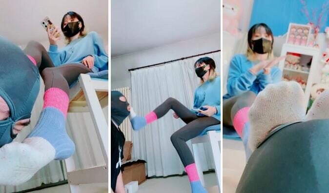 美离子 | 健身女教练的原味棉袜窒息