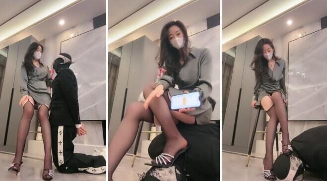 禾末 | 模特S极度压榨ATM奴黑丝诱惑内裤套头