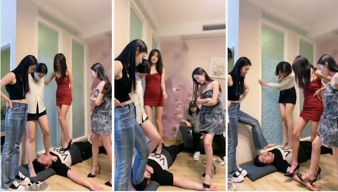 麋鹿银儿 | 5S顶颜美女全体重跳踩深喉舔jio