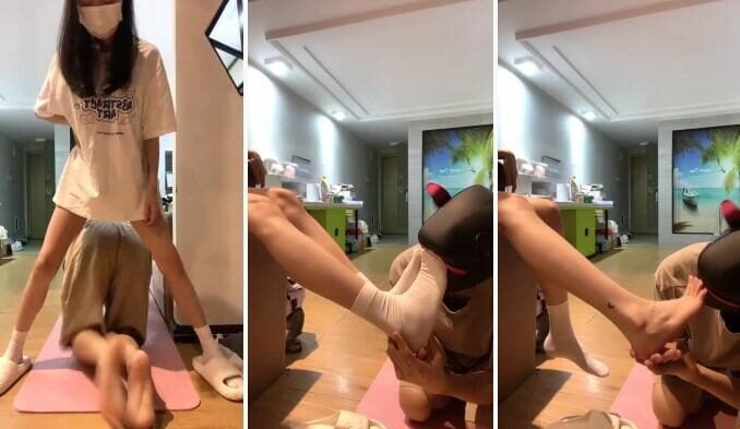 コリアンダー大学生S白ソックス素足匂い舐めドリル股間散歩犬足ねじり窒息