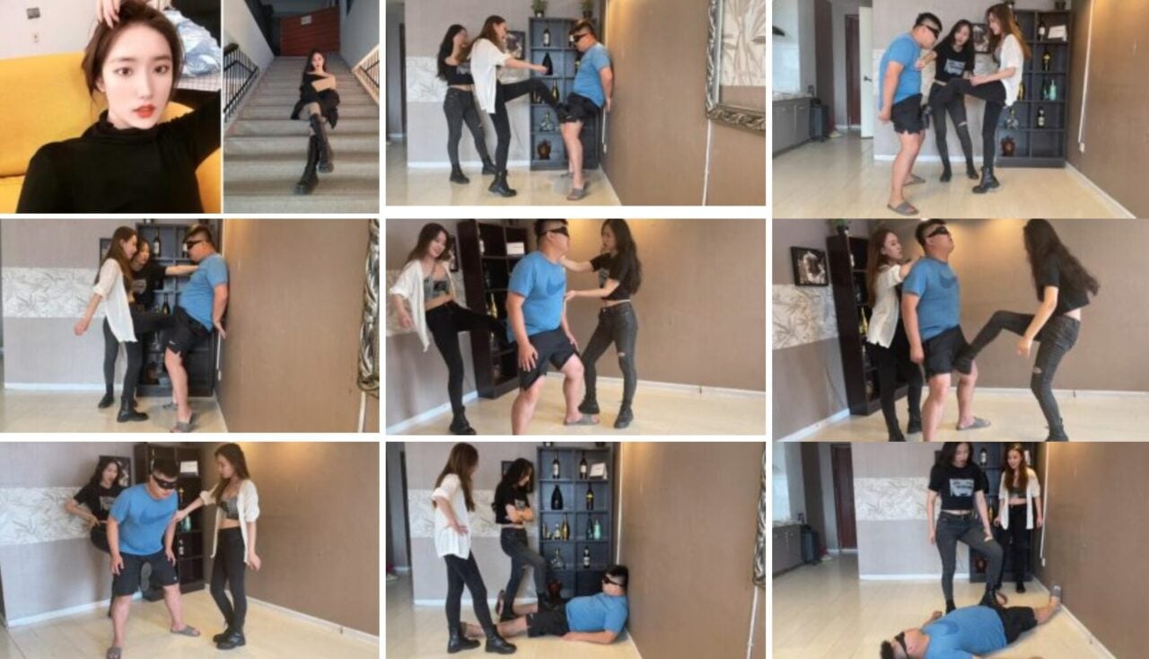 大学女孩思思跟采诗一起聊天抱怨自己经常被体育男老师上课期间咸猪手卡油,为了学分不挂科敢怒不敢言,采诗听完告诉她坚决不能惯着这种猥琐男,于是决定让思思设局给男老师约到住处,也给他好好的“上一课”,于是两人的复仇碎蛋计划开始了。