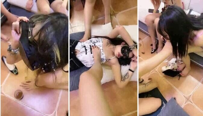天津女仆店 | 4S姐妹群调当坐垫轮流伺候舔脚