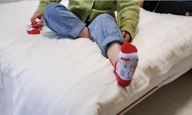 Orange porridge | 30 minutes of cute cotton socks to burst the belly of the skinny blanket