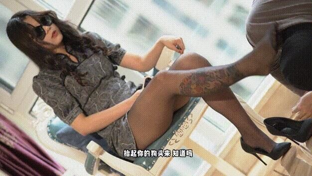初见 | 黑丝旗袍调教家奴舔鞋除臭物化