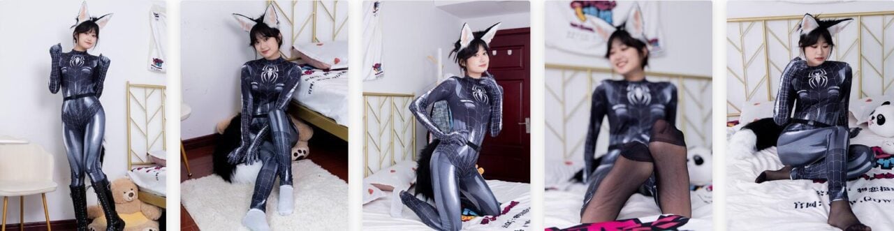 物恋传媒 | 小敏女蜘蛛侠Cosplay长靴裤里丝之热爱山海(带视频)-视频截图