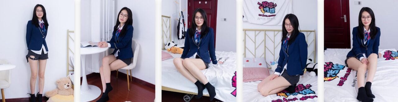 物恋传媒 | 菜菜的黑色棉袜空姐制服之悲伤的夜(带视频)-视频截图