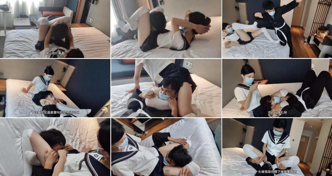 婉儿原创 | 学院争霸之龙凤斗日漫风剧情腿绞（加长完整版）-细节图